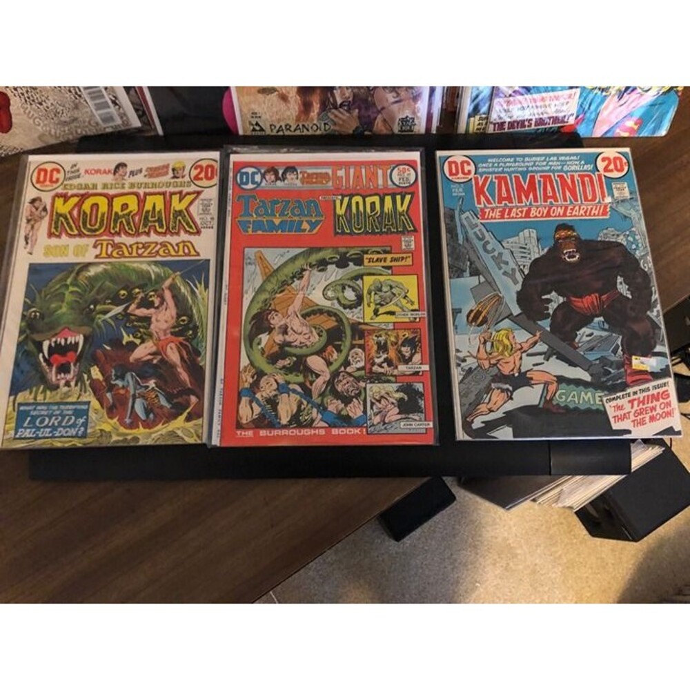 Tarzan Family #61 February 1976 Giant+Kamandi #3 1973+Korak Son of Tarzan #48